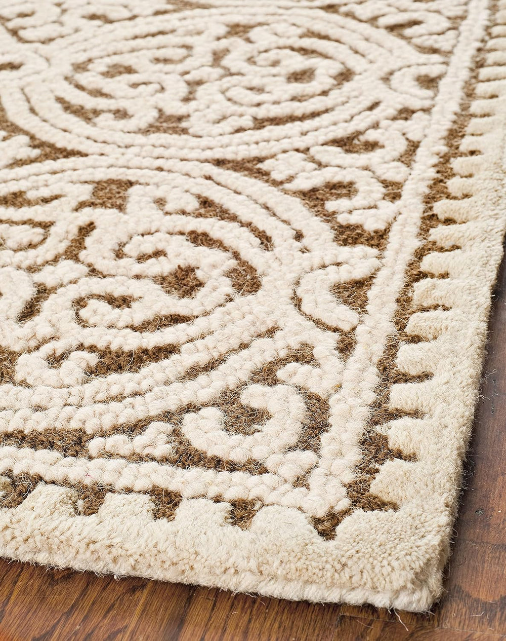 SAFAVIEH Cambridge Collection Area Rug - 8' Square, Tan & Multi, Hand...