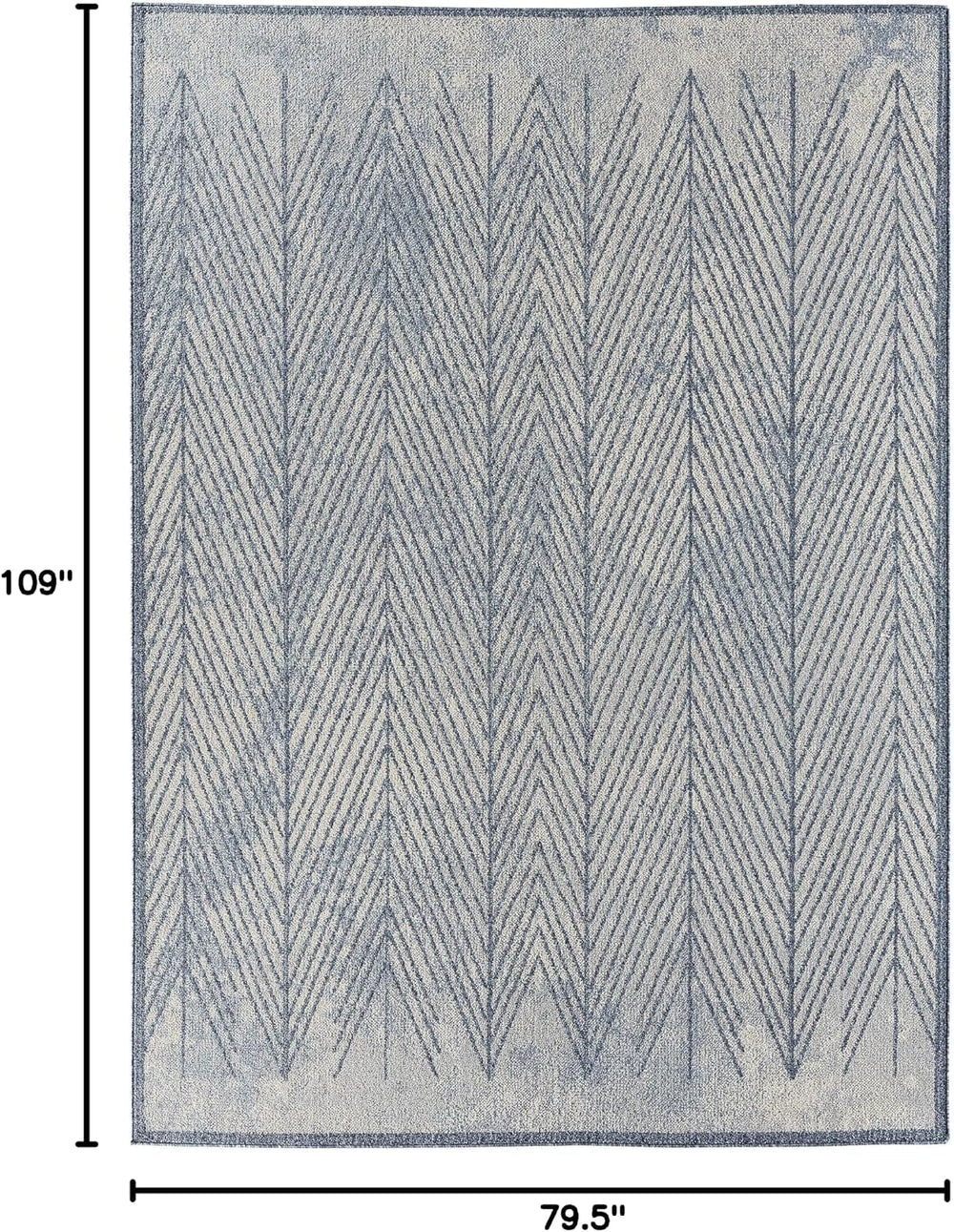 LUXE WEAVERS Blue 6x9 Geometric Area Rug