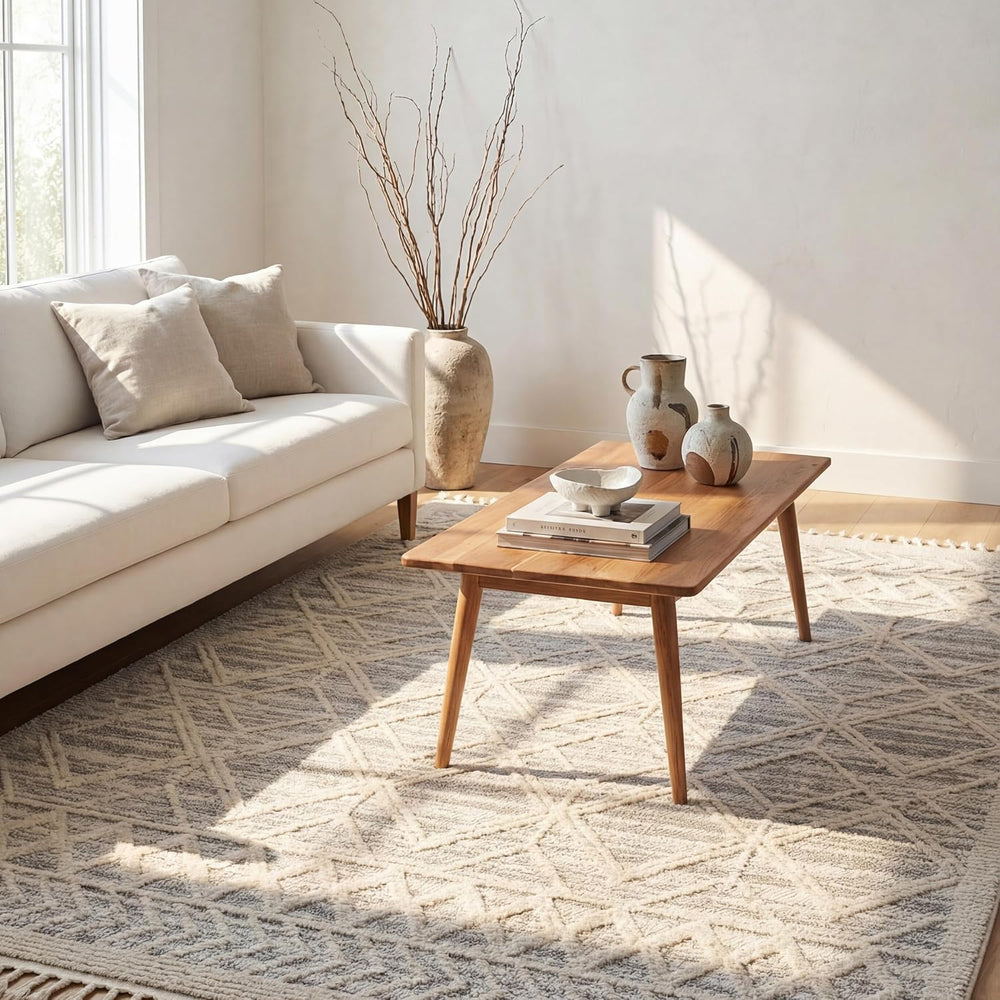 nuLOOM Ansley Light Grey Trellis Power Loomed Area Rug, 12' x 15'