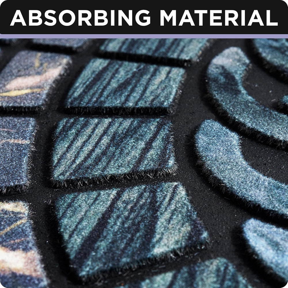 ubdyo Warm & Stylish Front Door Mat - Doormat Entrance - Blue, 23" x...