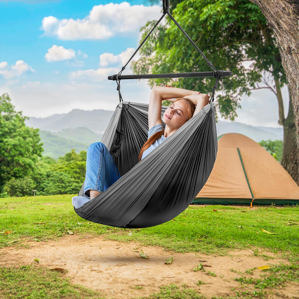 Sorbus Sensory Swing, Hammock Swing, Outdoor Hanging Pod Chair (Black)