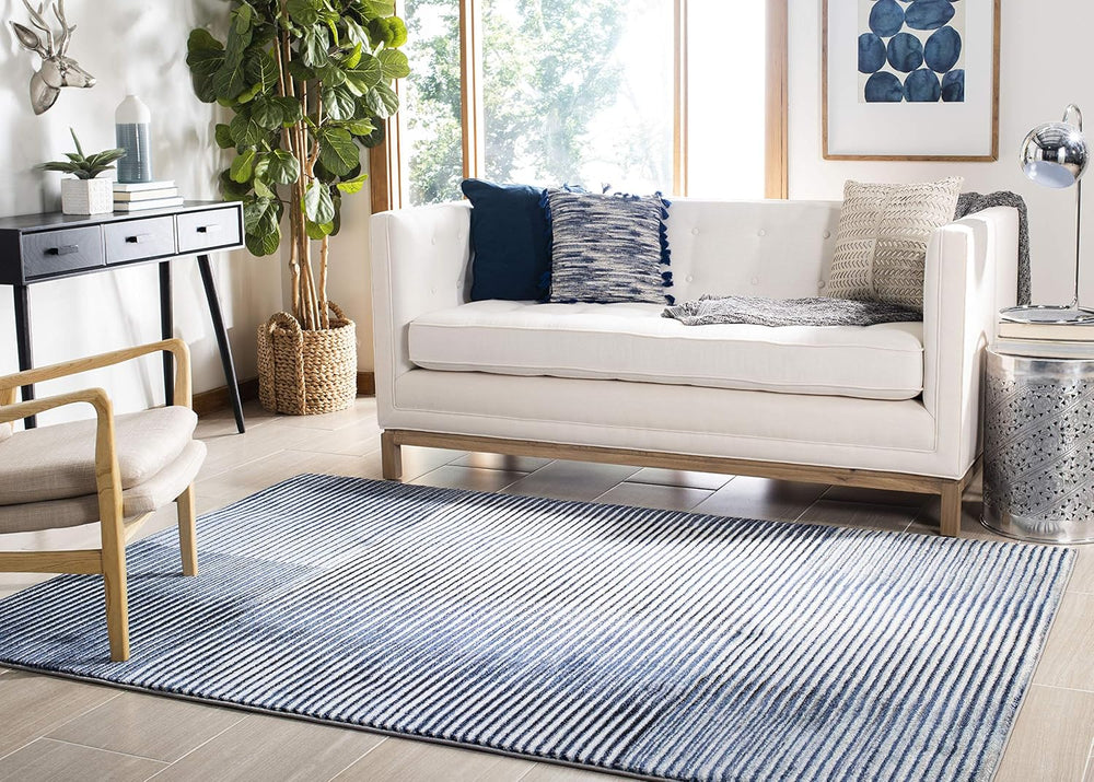 SAFAVIEH Galaxy Collection Area Rug - 9' x 12', Blue & Navy, Mode...