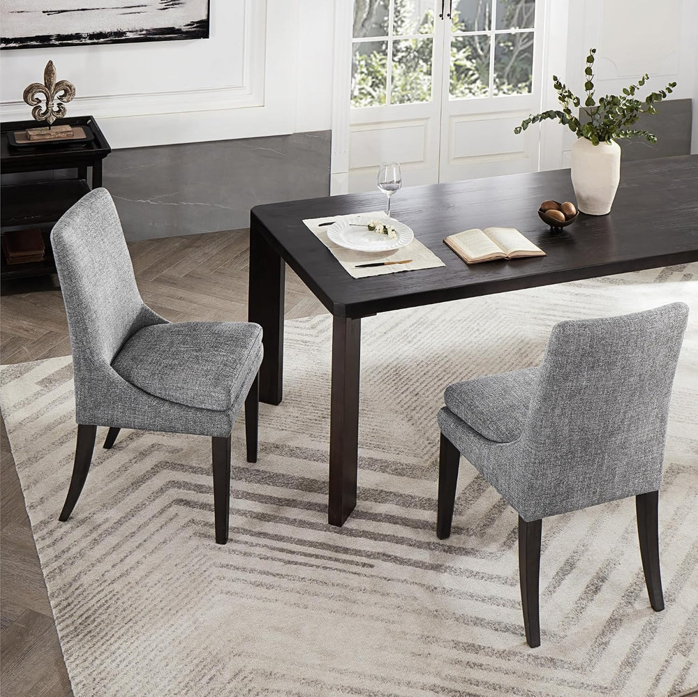 KISLOT Upholstered Dining Chairs Modern Sidechair Performance Fabric High Bac...