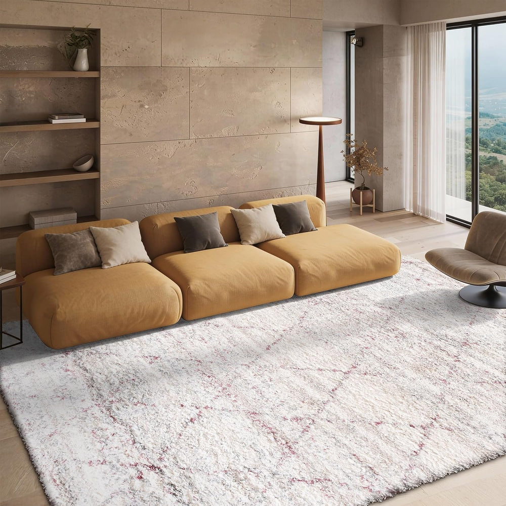 SAFAVIEH Fontana Shag Collection Area Rug - 5'3" x 7'6", Pi...