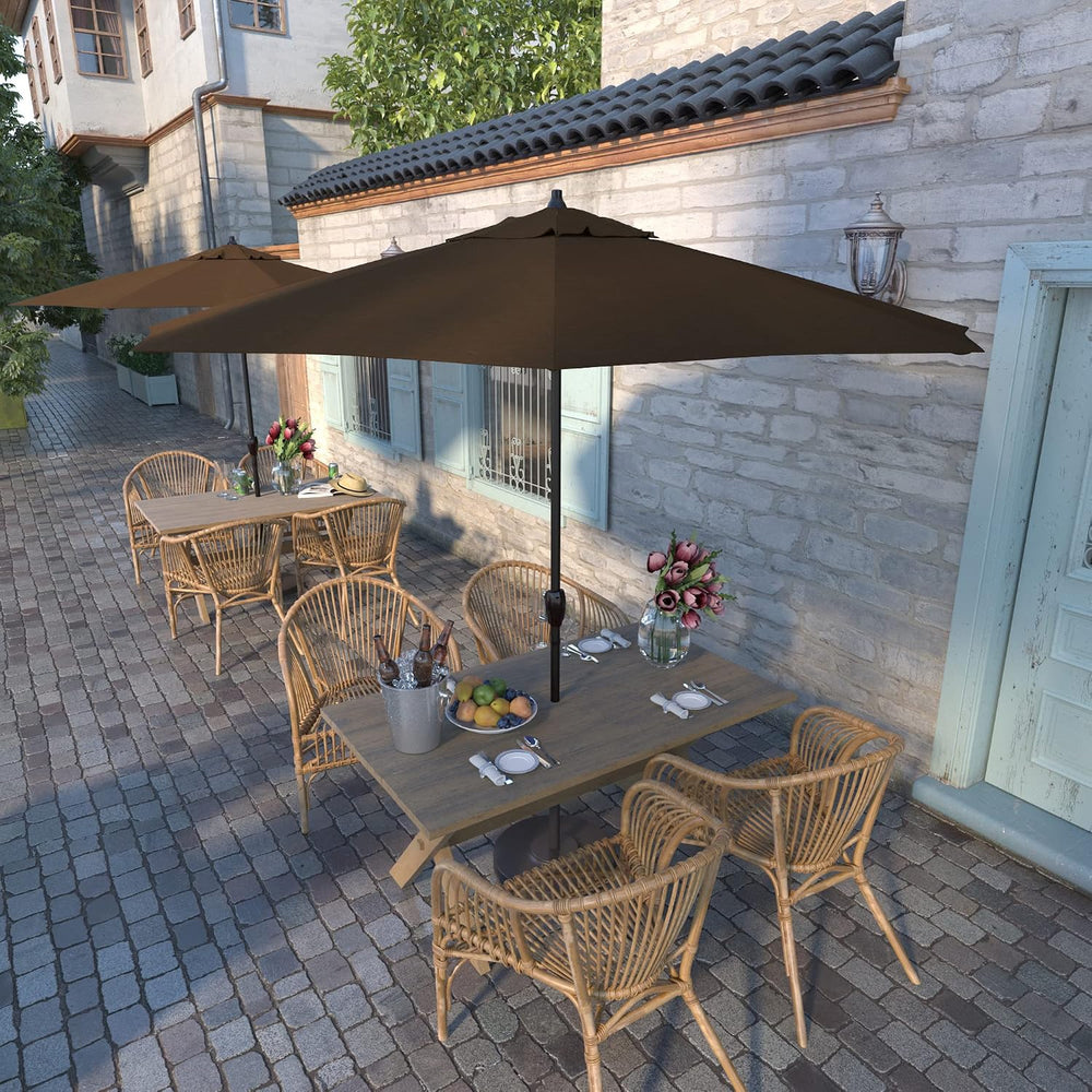 California Umbrella 9' Round Aluminum Outdoor Deck, Pool or Patio Umbrell...