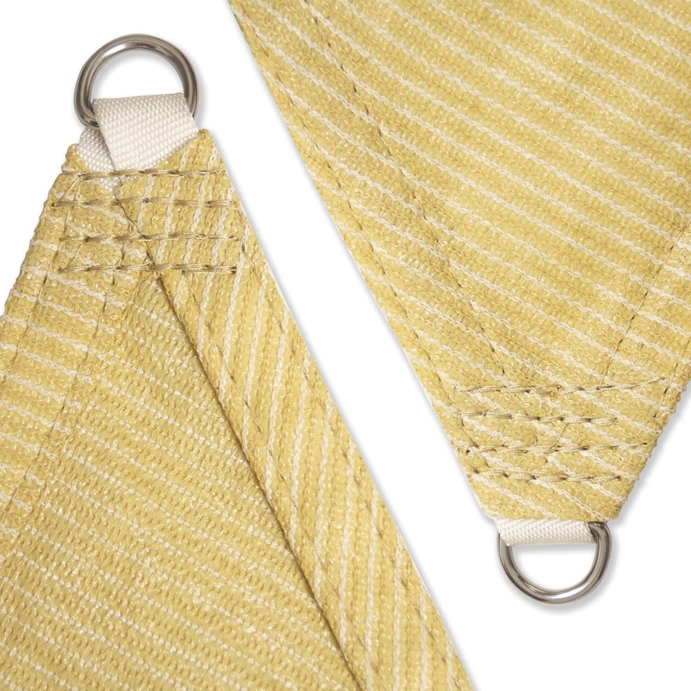 Amgo 20' x 20' x 28.3'Beige Right Triangle Sun Shade Sail Outdoor...
