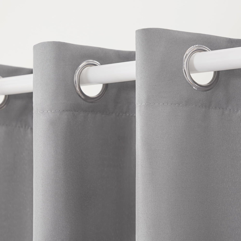 TOWN & COUNTRY BASICS Cabana Solid Heavyweight Indoor Outdoor Curtains, L...