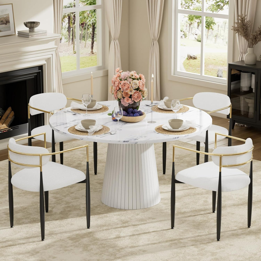 Baysitone Dining Chairs Set of 4 Mid-Century Modern Upholstered Boucle Dining...