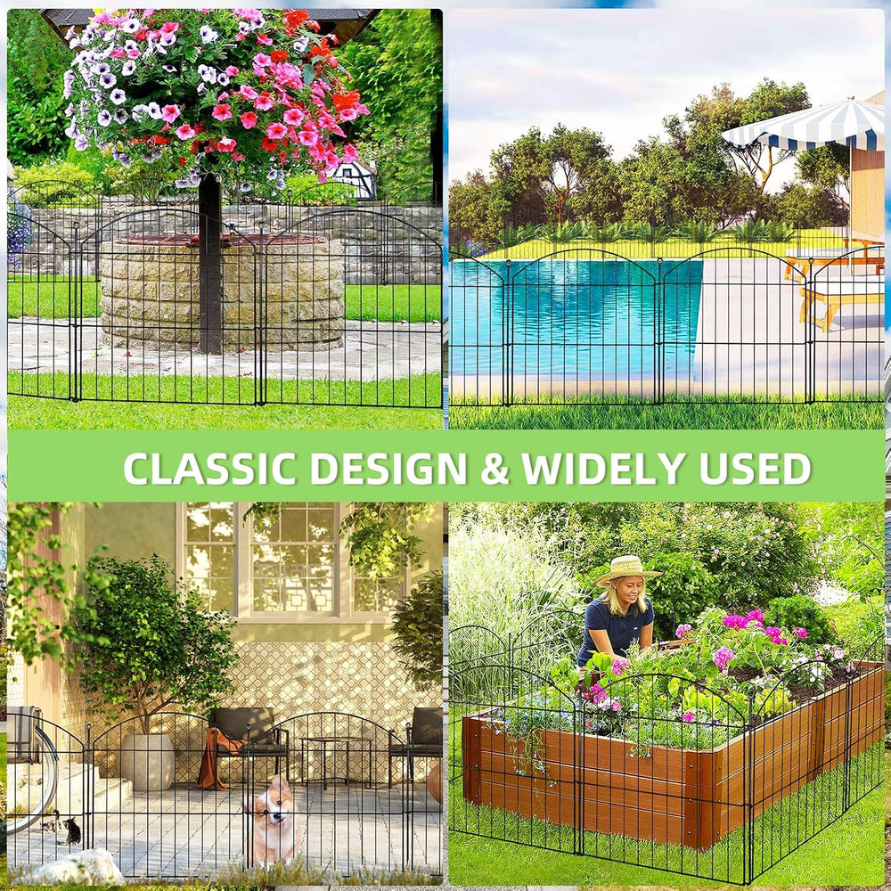 Decorative Garden Fence, 24in (H) x 20ft(L) No Dig Fence