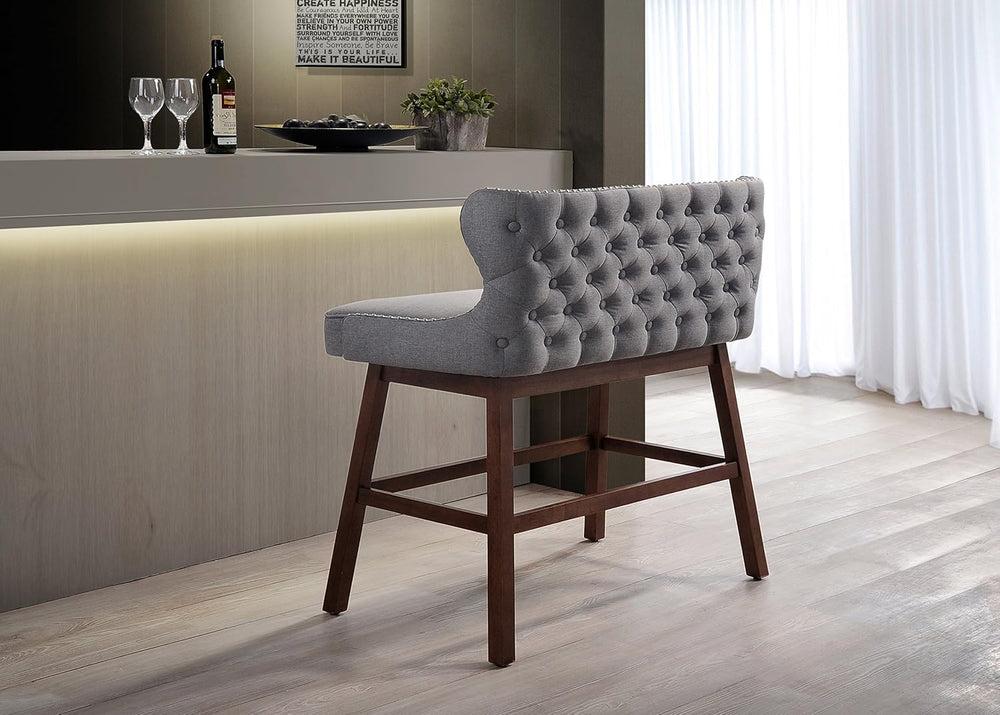 Baxton Studio Gradisca Modern and Contemporary Grey Fabric Button-tufted Upho...