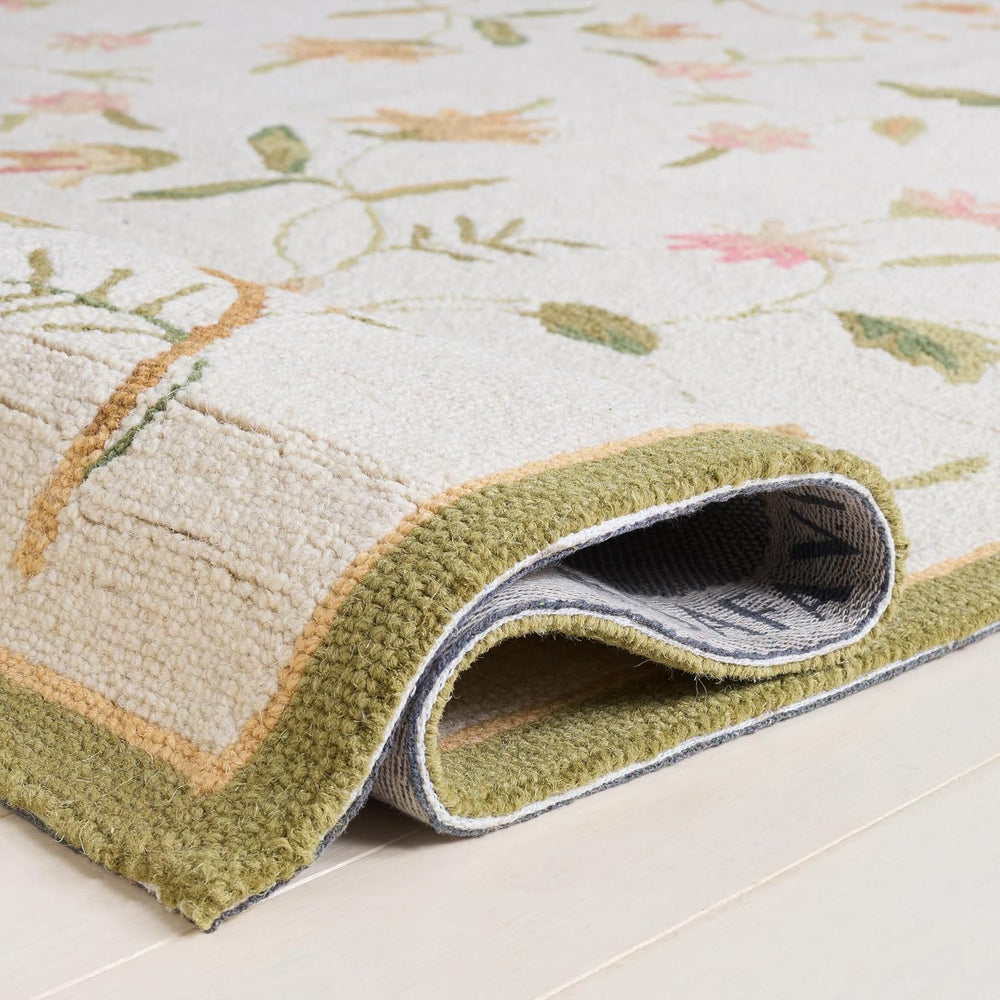 SAFAVIEH Chelsea Collection Area Rug - 9' x 12', Ivory, Hand-Hooked F...