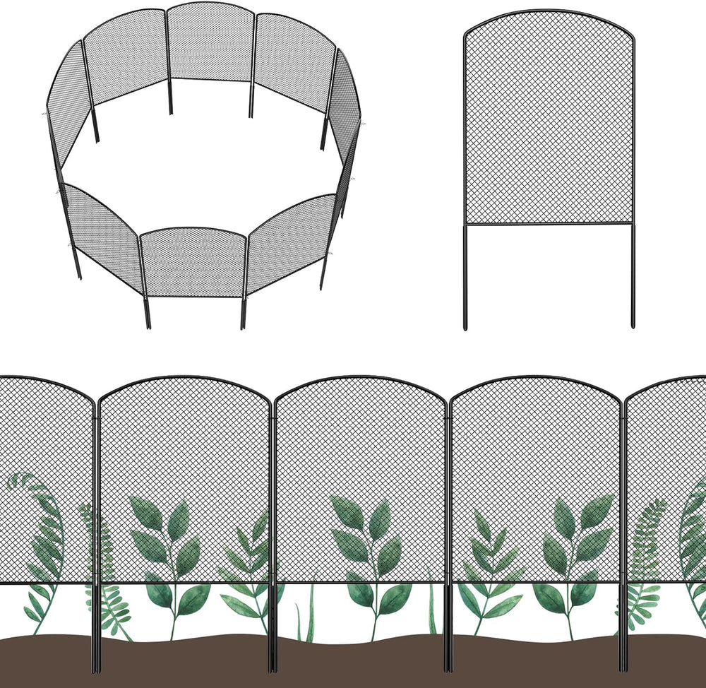 Mesh Decorative Garden Fence Fencing 24in (H) x 10ft (L) Dog Animal Barrier