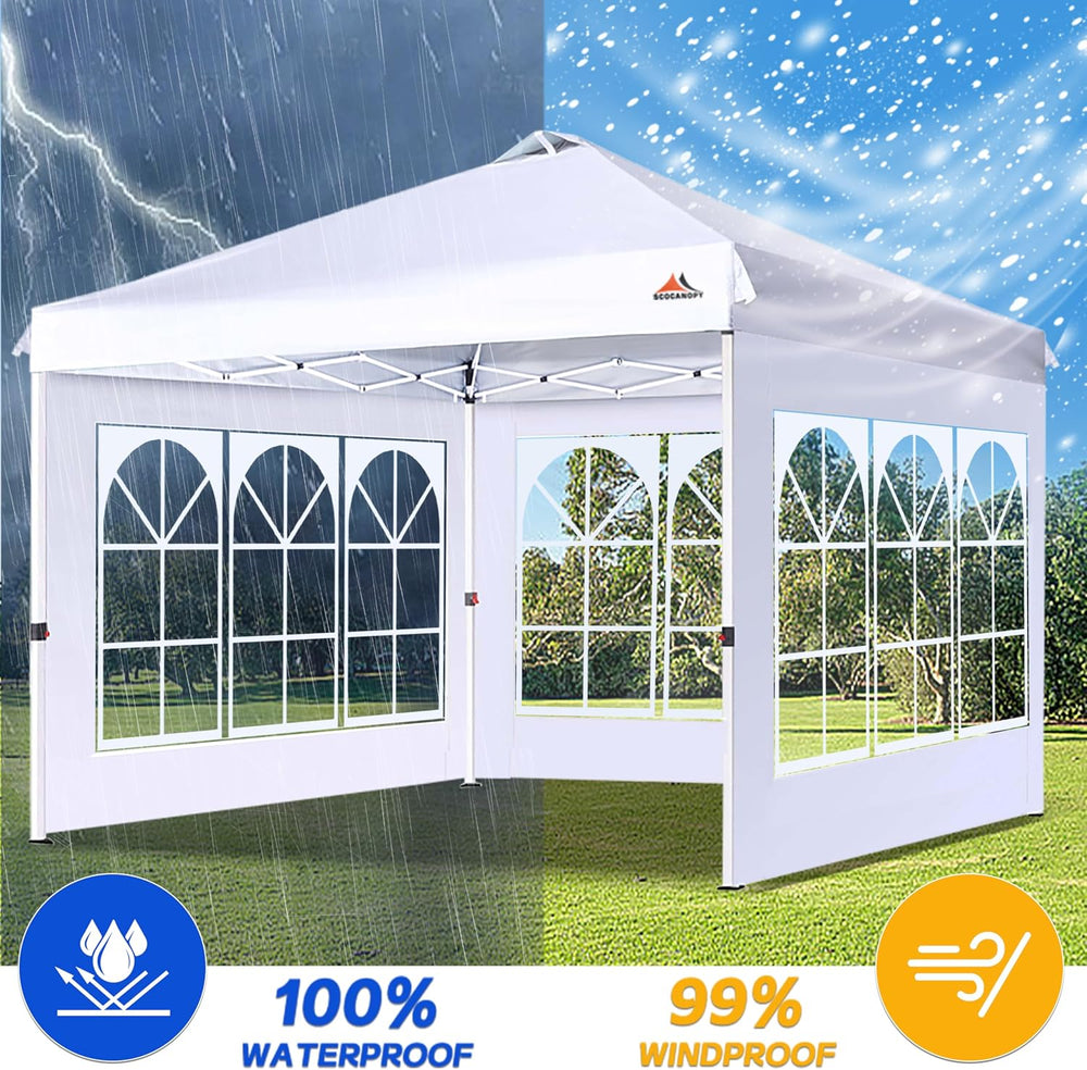 SCOCANOPY Church Window Sidewall for 12x12 Canopy Frame, 3 Pack Sunwalls Only...