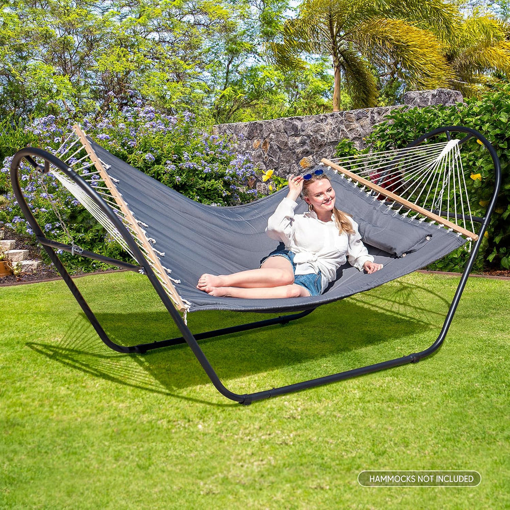 SUNCREAT Universal Steel Outdoor Hammock Stand Only, Heavy Duty, Weather-Resi...