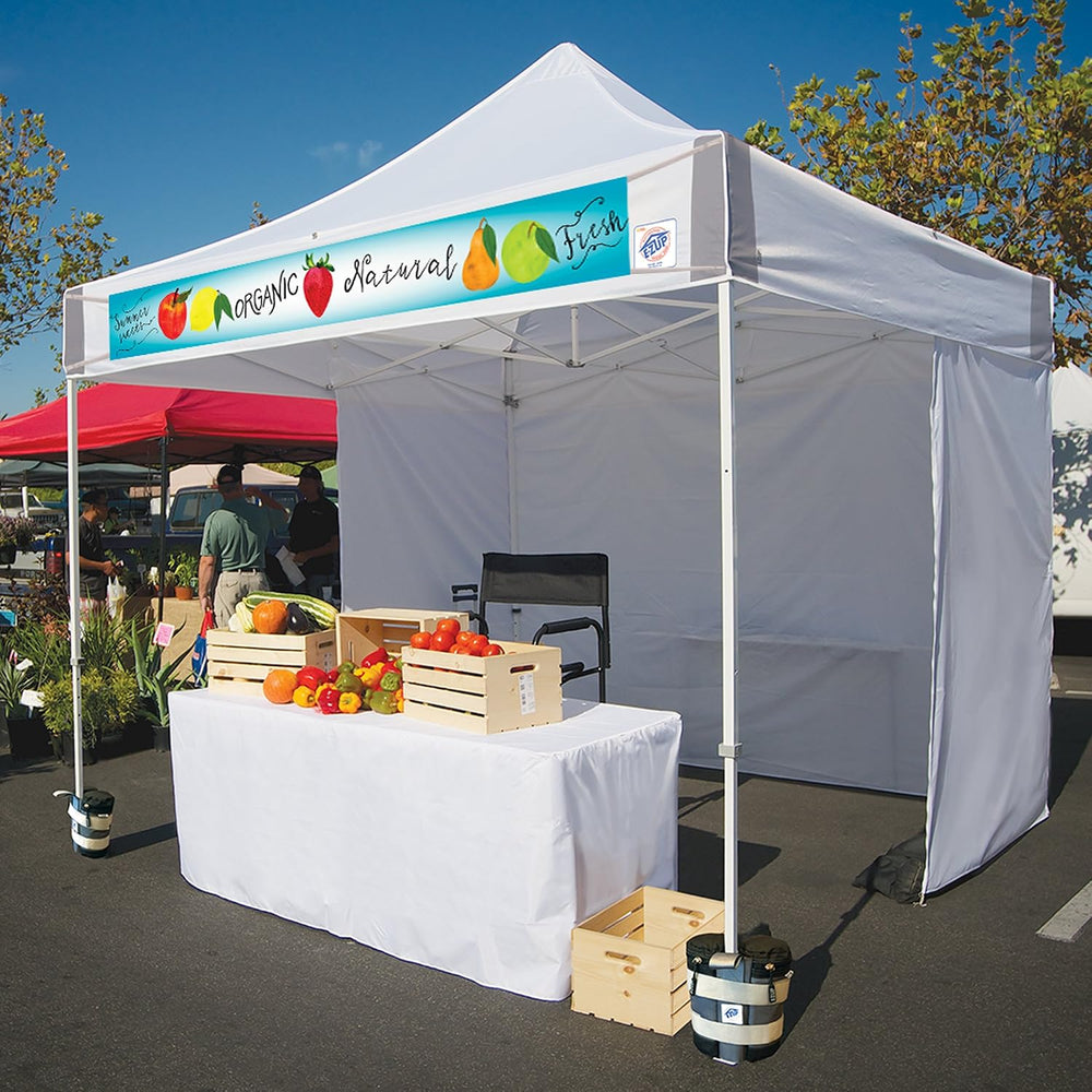 E-Z UP ES100S Instant Commercial Pop Up Canopy Tent, 10' x 10' with 3...