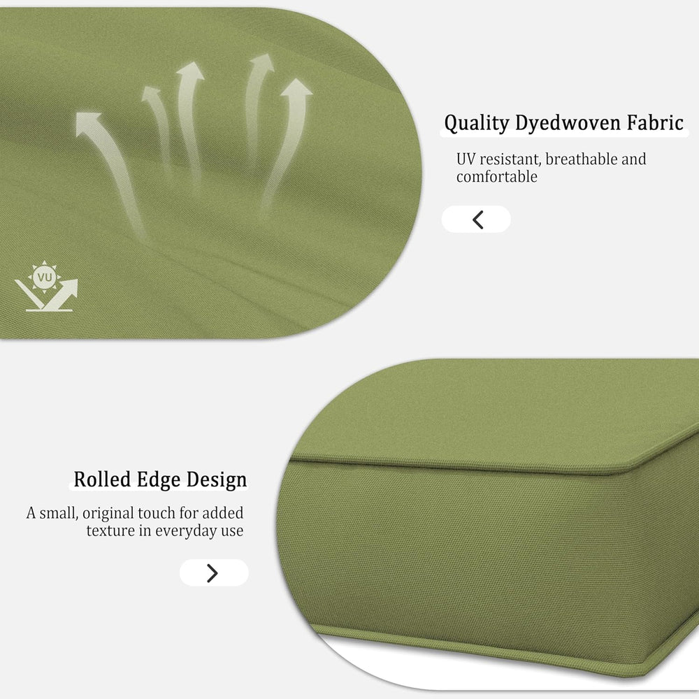 14 Pcs Outdoor Patio Cushion Covers, Replaceable Waterproof Furniture Covers,...