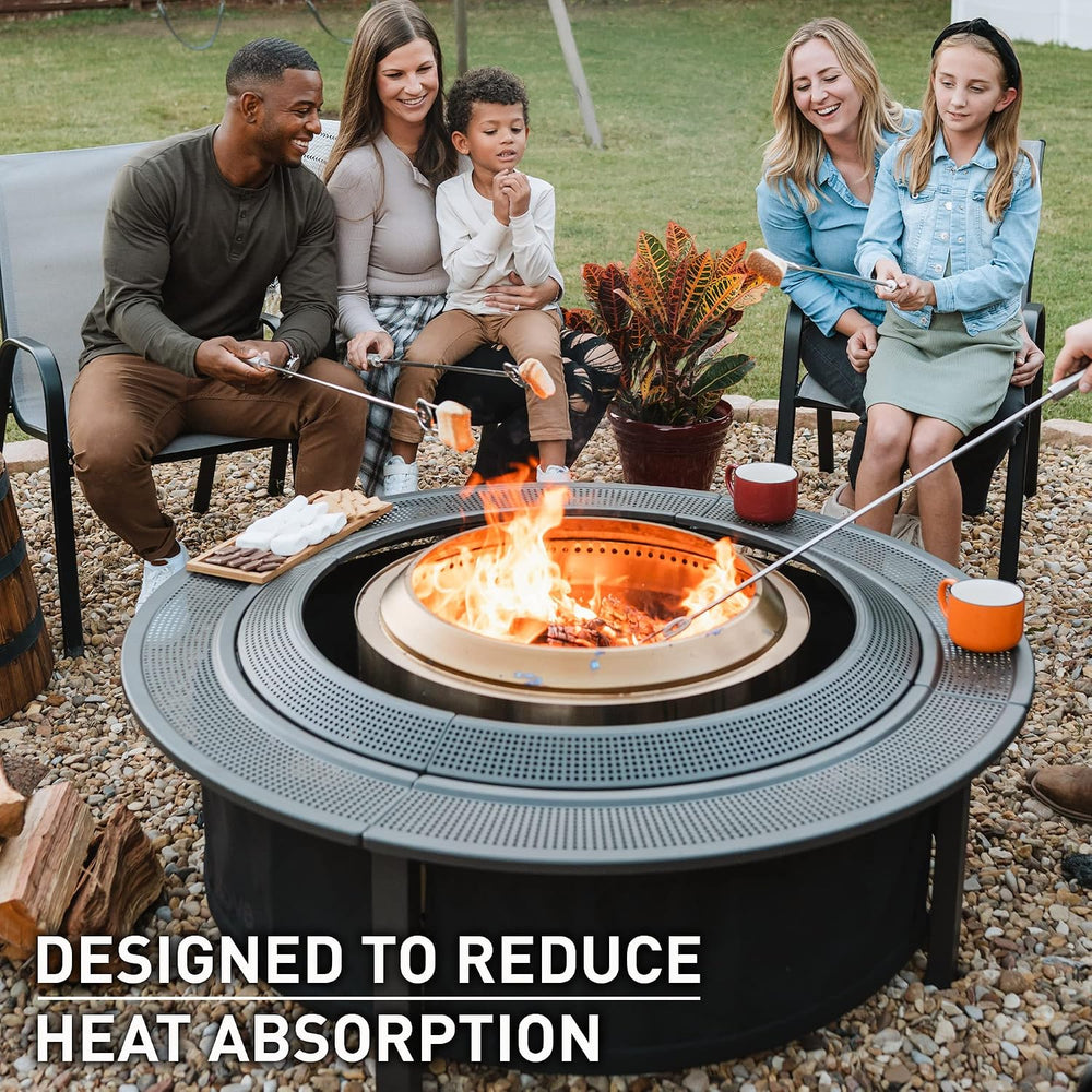 Solo Stove 42" Fire Pit Surround | Protective Barrier & Outdoor Tabl...