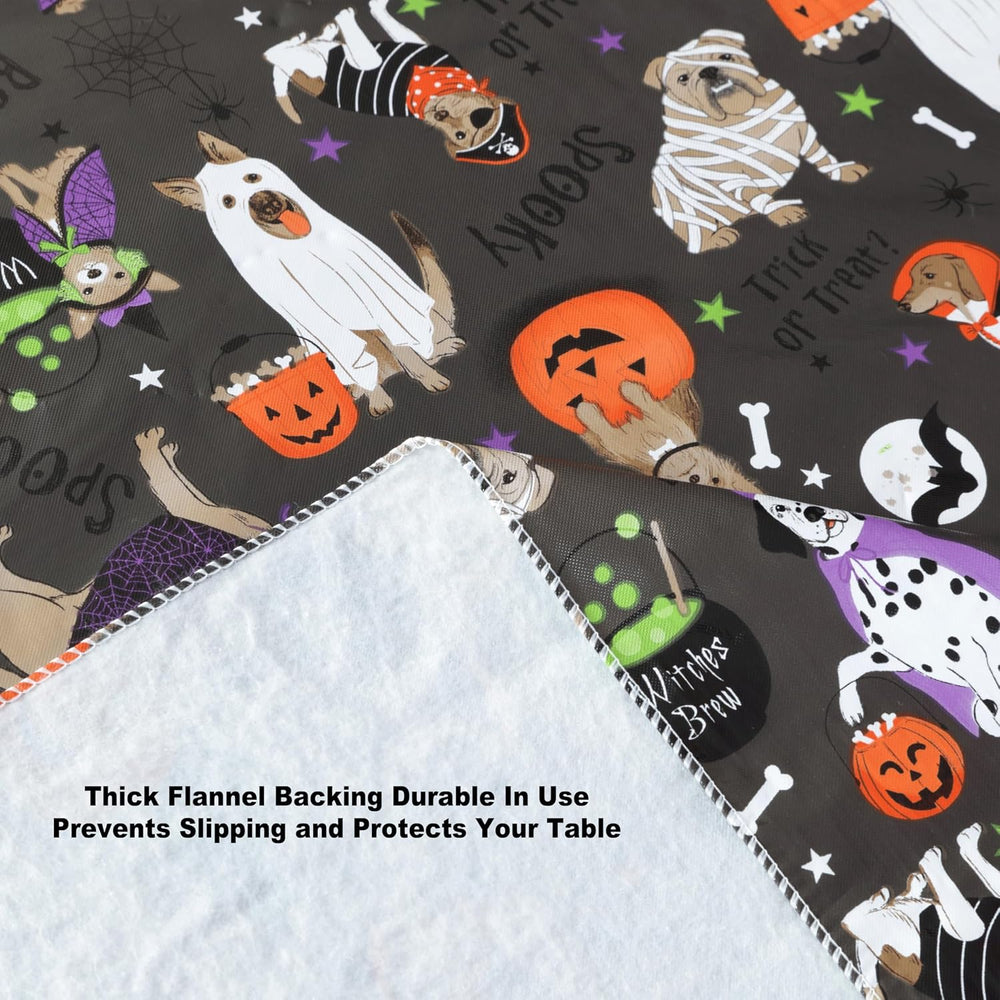 Newbridge Halloween Pets Vinyl Tablecloth 60 x 102 Inch Rectangle
