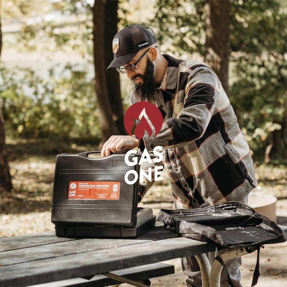 Gas One GS-3400P Propane or Butane Stove Dual Fuel Stove Portable Camping Sto...