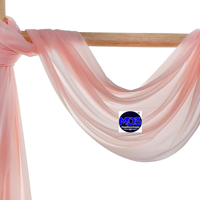 MDS Halloween Chiffon Draping Fabric - 2 Panel, 30" Wide x 40ft Long - S...