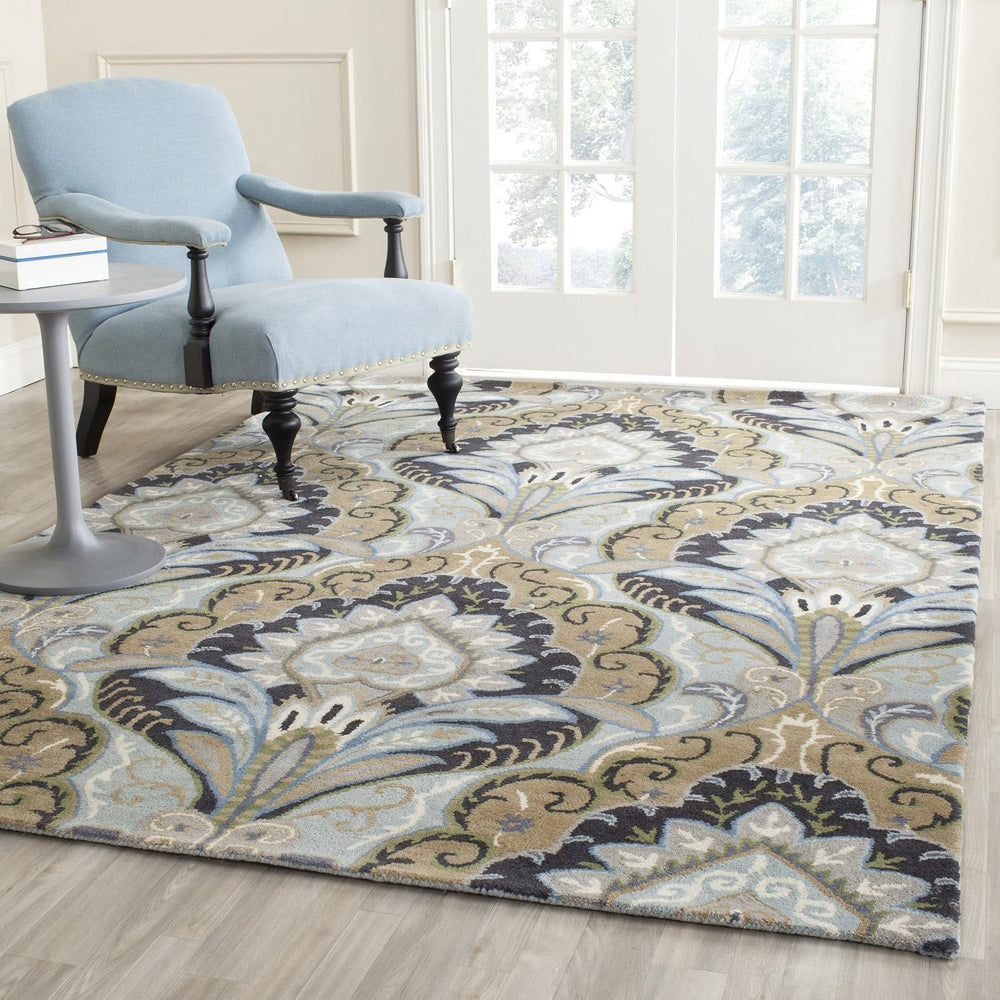SAFAVIEH Wyndham Collection Area Rug - 10' x 14', Blue & Multi, H...