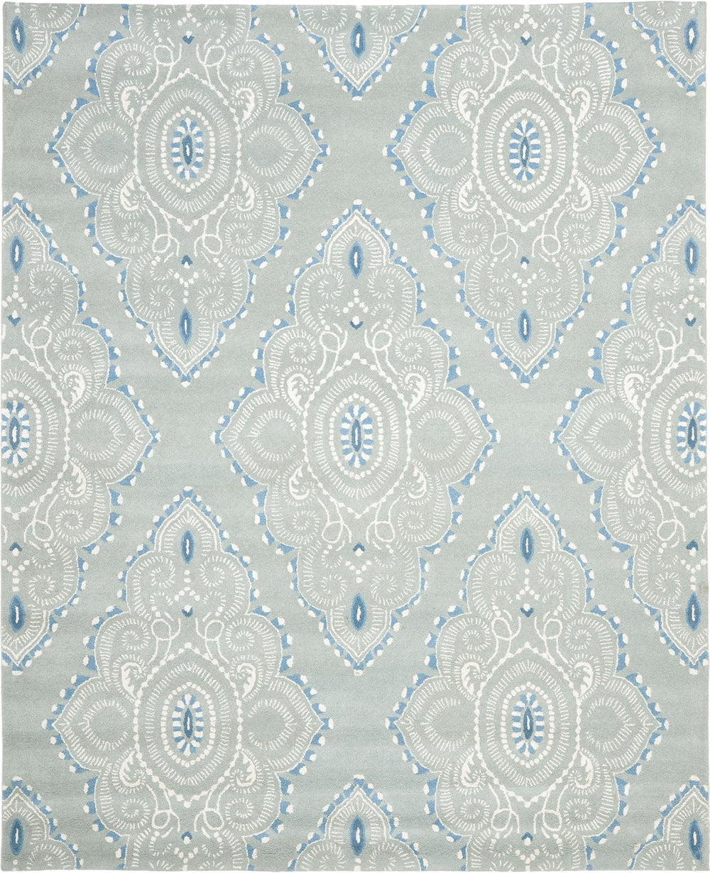 SAFAVIEH Wyndham Collection Area Rug - 10' x 14', Blue & Ivory, H...