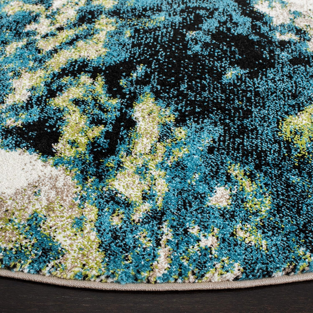 SAFAVIEH Glacier Collection X-Large Area Rug - 11' x 15', Navy & ...