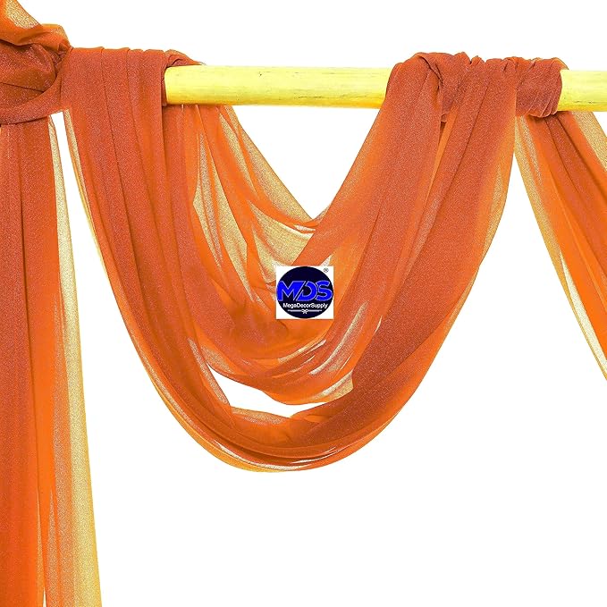 MDS Halloween Chiffon Draping Fabric - 1 Panel, 30" Wide x 50ft Long - S...