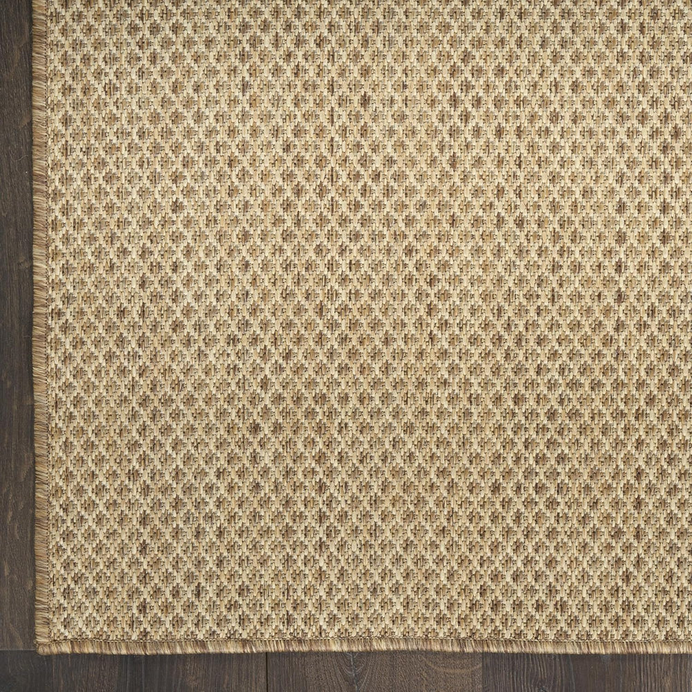 Nourison Home Courtyard Indoor Outdoor Area Rug, Jute, 8' x 10', Geom...