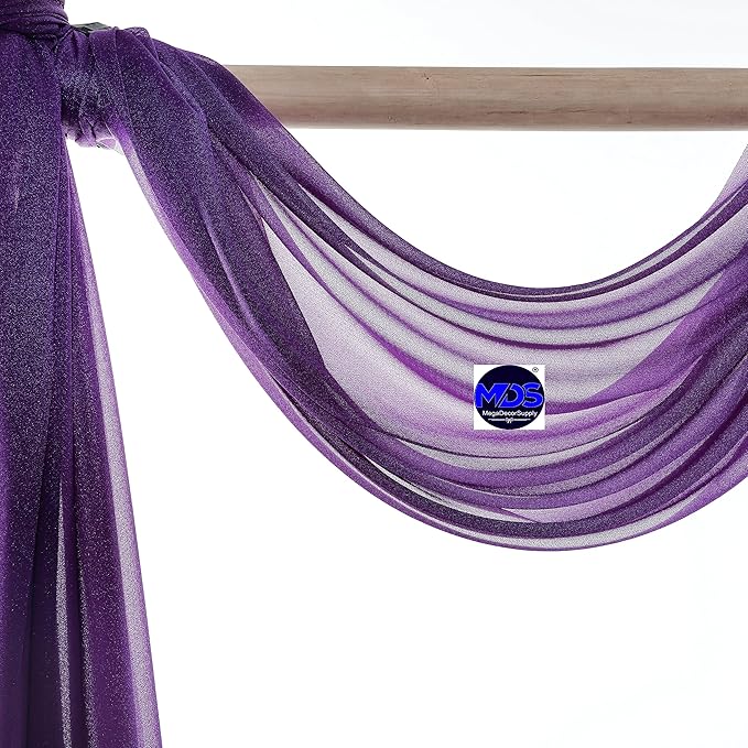 MDS Halloween Chiffon Draping Fabric - 2 Panel, 30" Wide x 50ft Long - S...