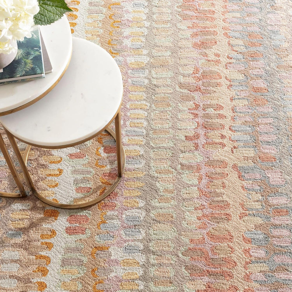 Dash & Albert Paint Chip Stone Geometric Hand Micro Hooked Wool Rug, 6...