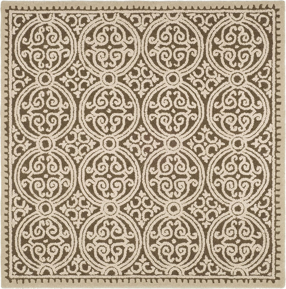 SAFAVIEH Cambridge Collection Area Rug - 8' Square, Tan & Multi, Hand...