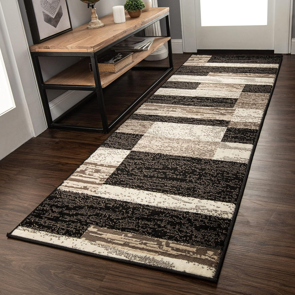 Superior Rockwood Modern Geometric Indoor Area Rug, 2'7"x10', A ...
