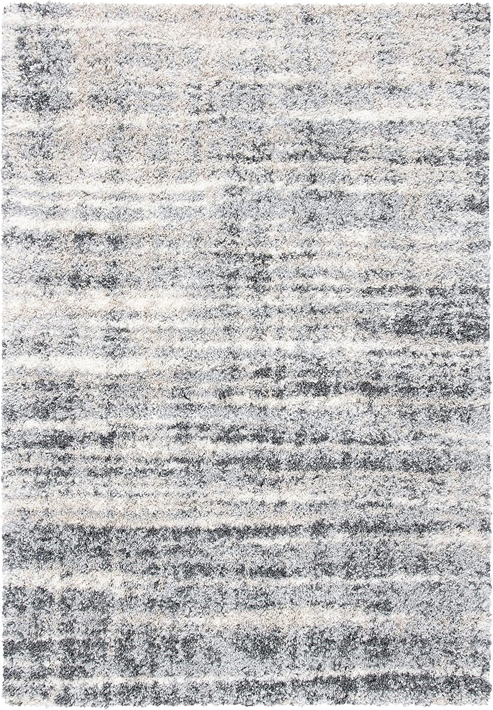 SAFAVIEH Fontana Shag Collection Area Rug - 6'7" x 9', Grey &amp...