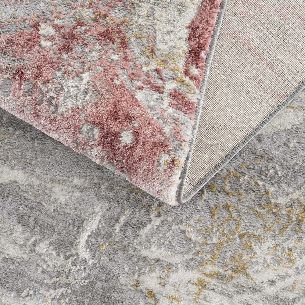 Hauteloom Malmesbury Modern Abstract Bedroom Living Room Area Rug - Marble Sw...