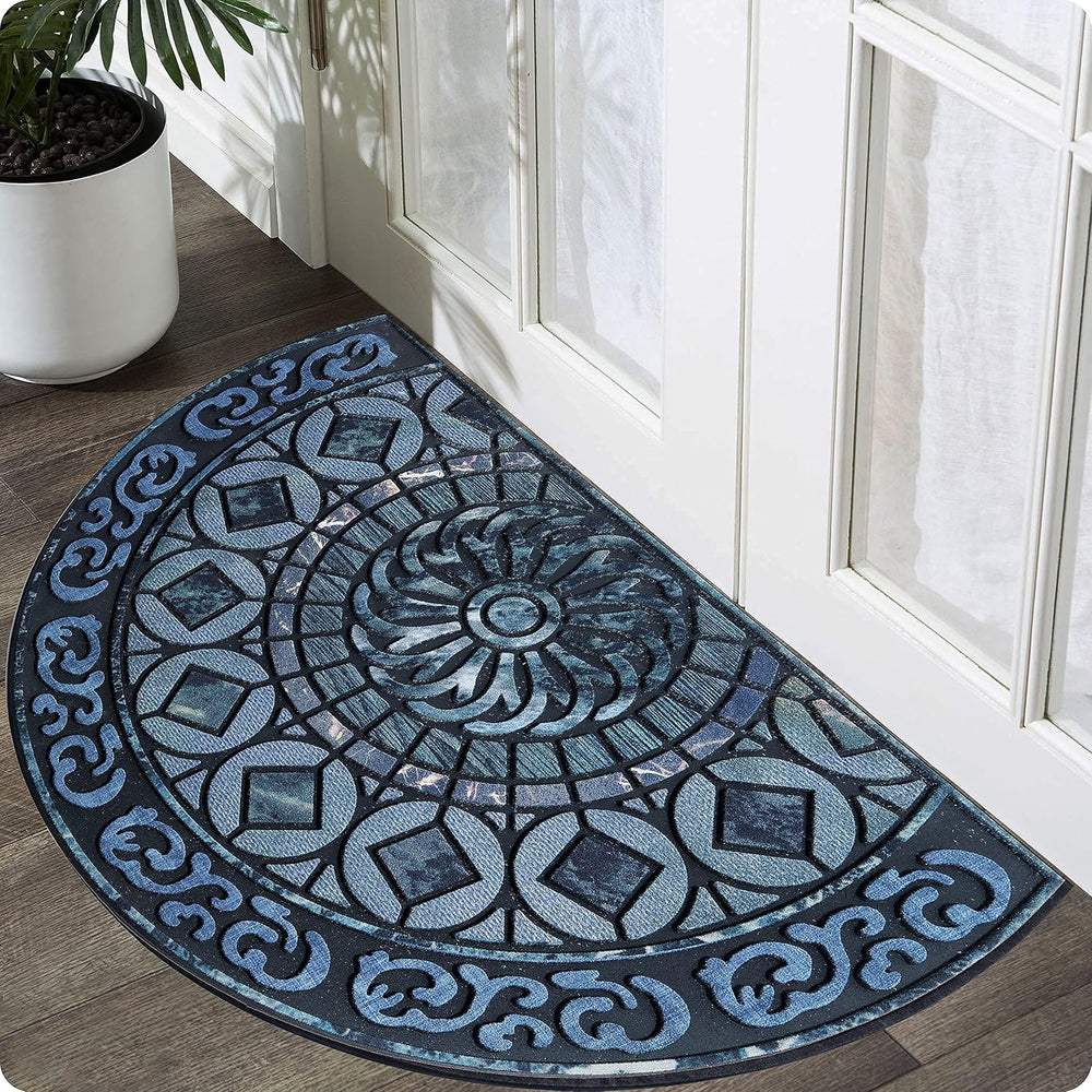 ubdyo Warm & Stylish Front Door Mat - Doormat Entrance - Blue, 23" x...