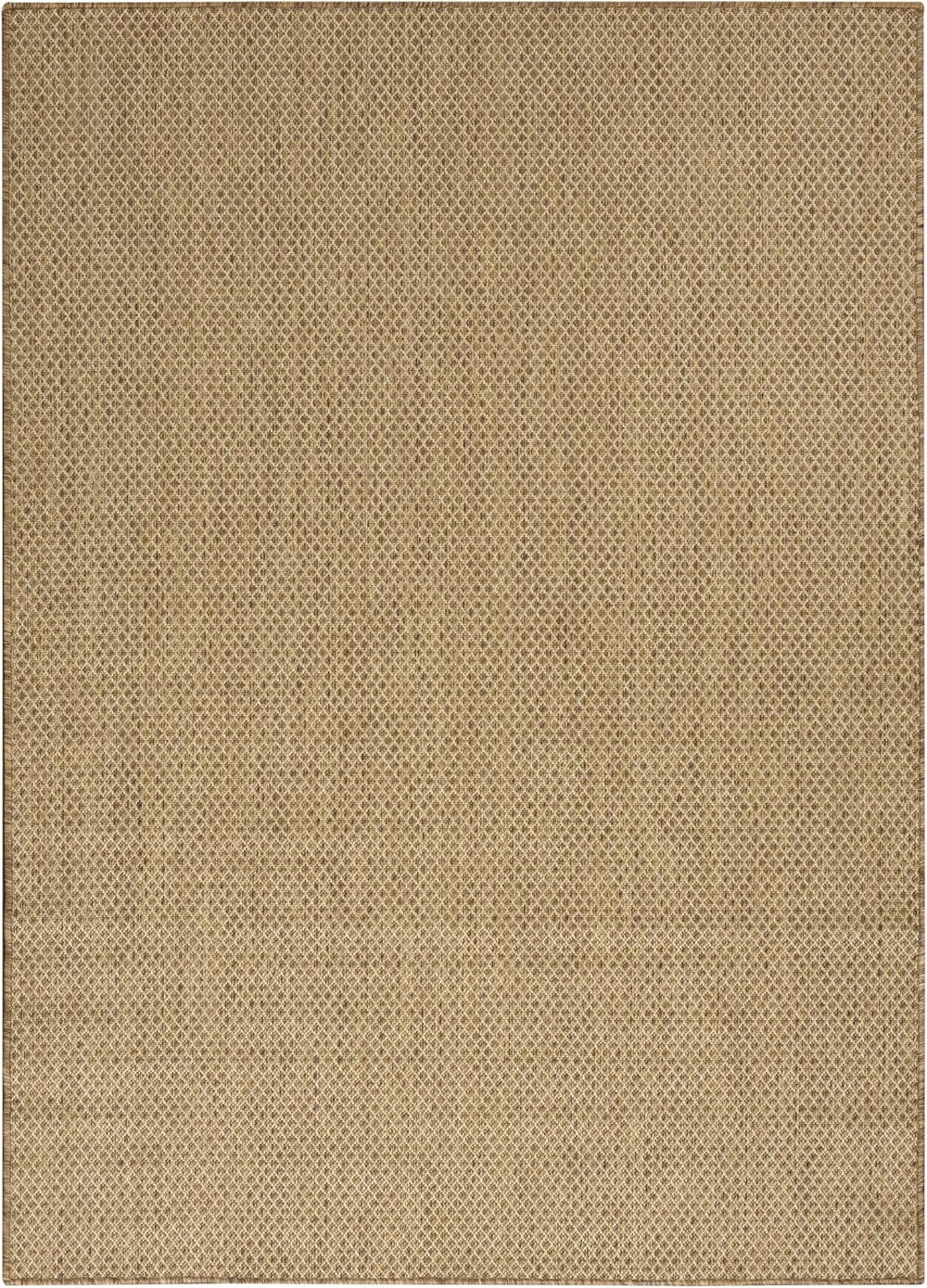 Nourison Home Courtyard Indoor Outdoor Area Rug, Jute, 5' x 7', Geome...