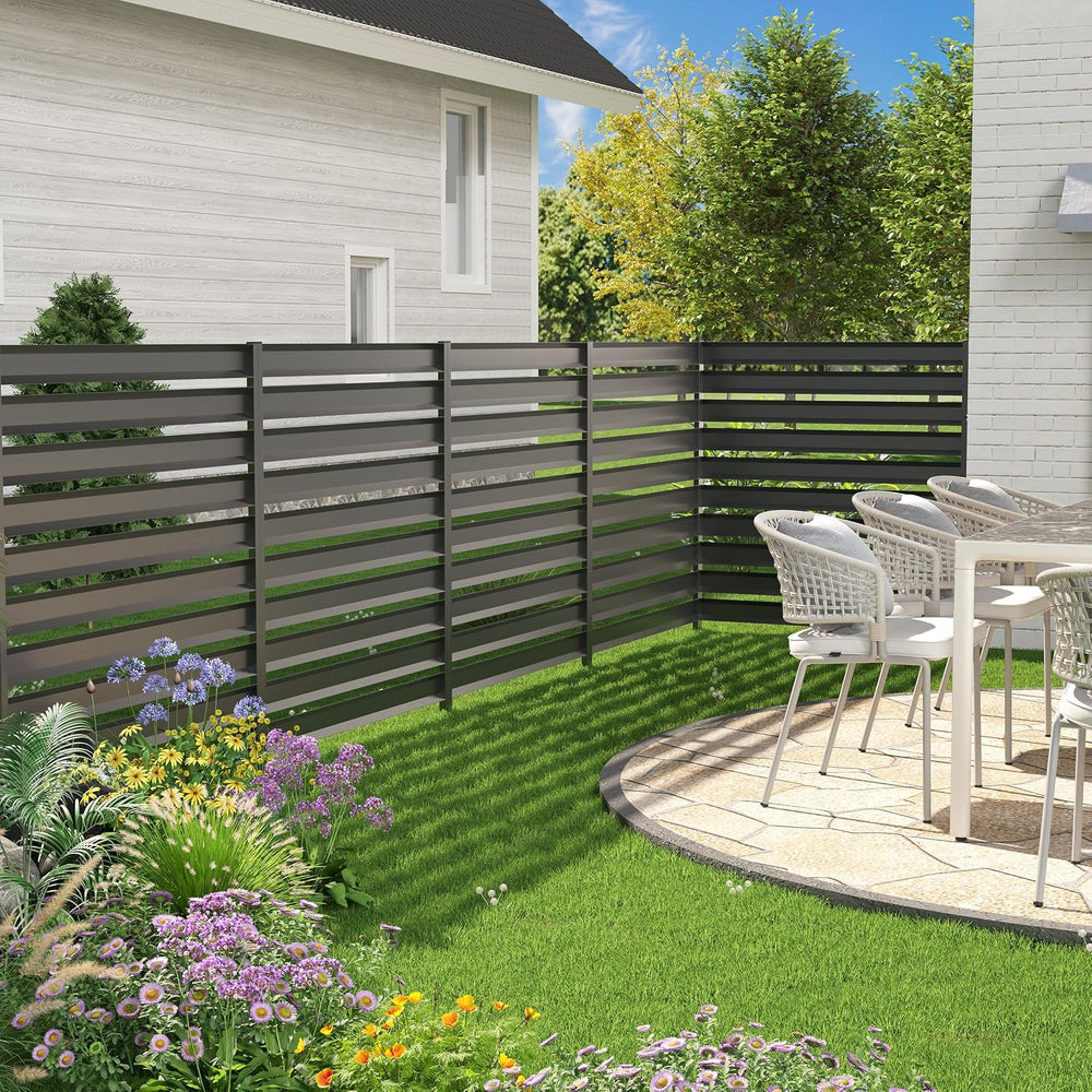 Metal Air Conditioner Fence, 42''H x 38''W (3Panels) Metal Ou...