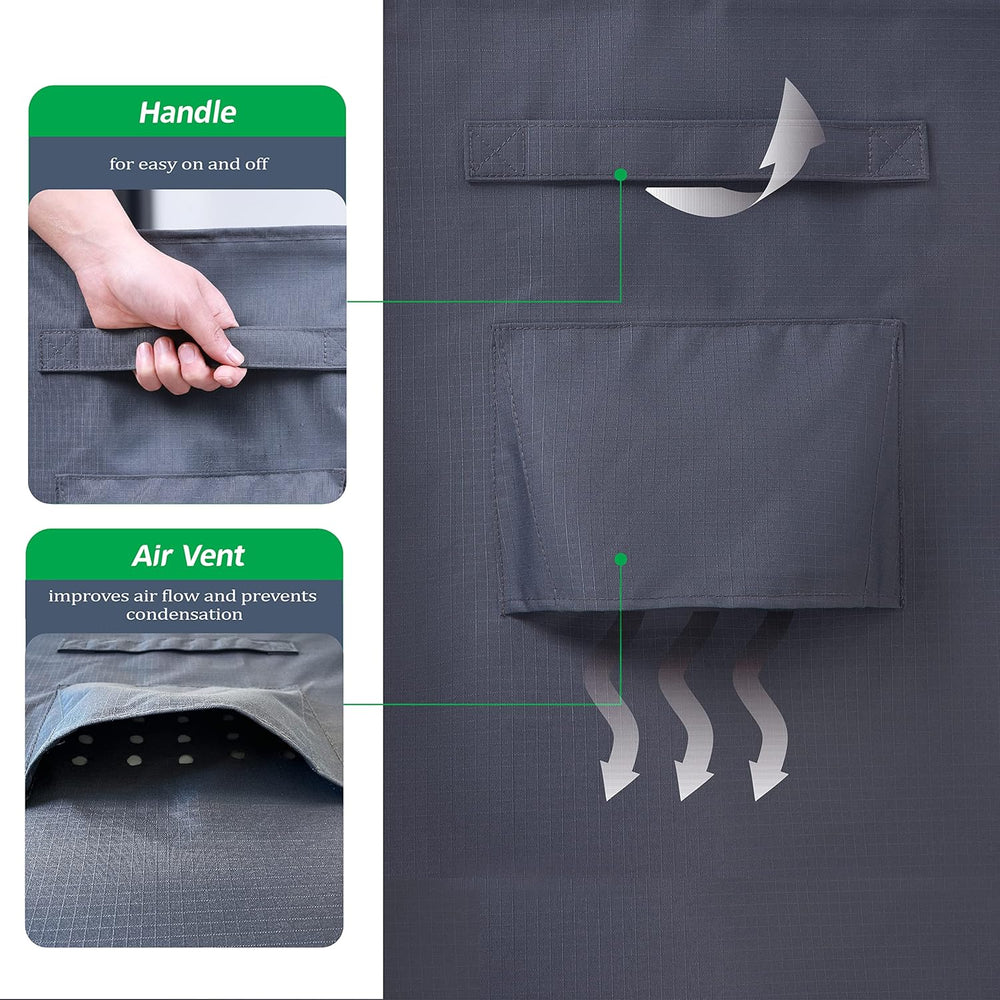 F&J Outdoors Patio Chair Covers, Grey, 33" W x 36" D x 36"...