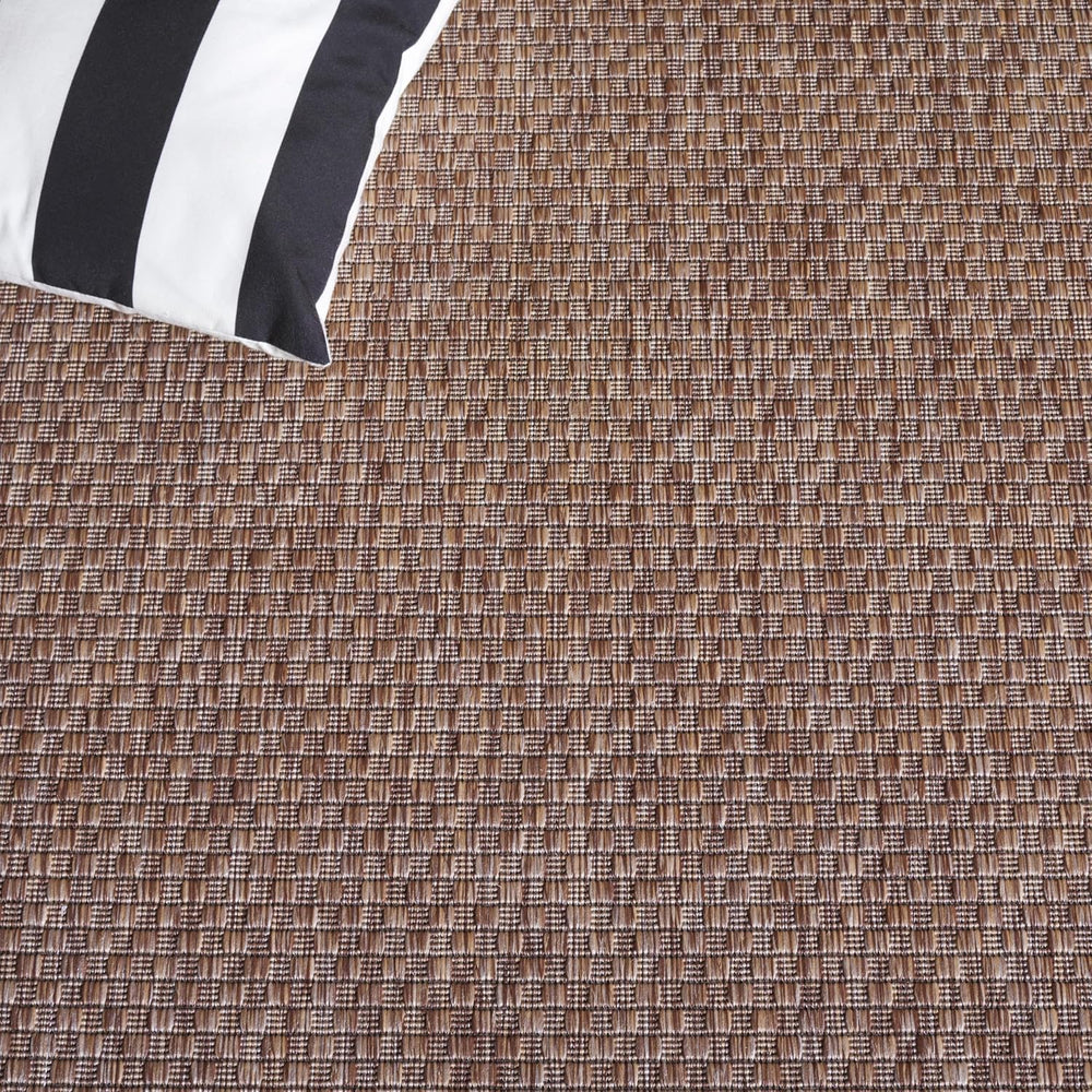 SAFAVIEH Courtyard Collection 9' x 12' Natural / Black CY8475 Indoor/...