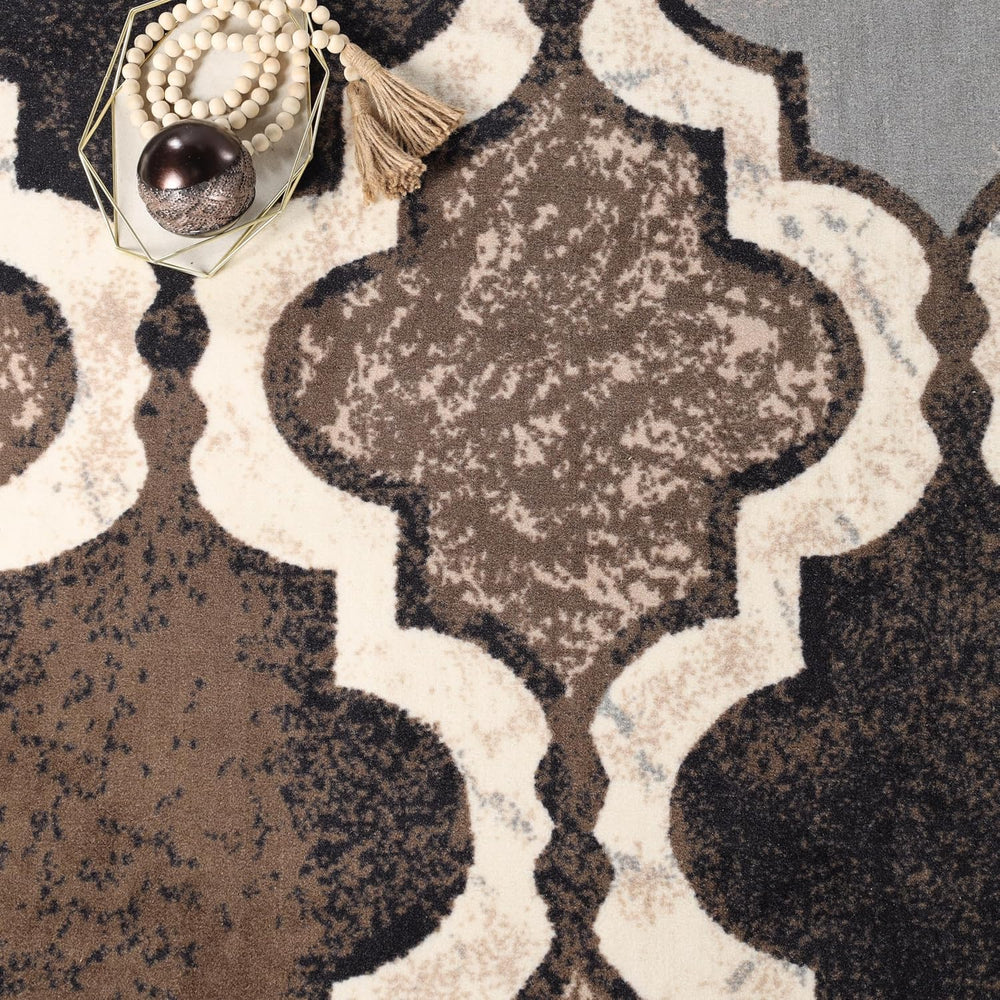 Superior Indoor Washable Rugs, Oversize Area Rug, 12'x15', B Ivory