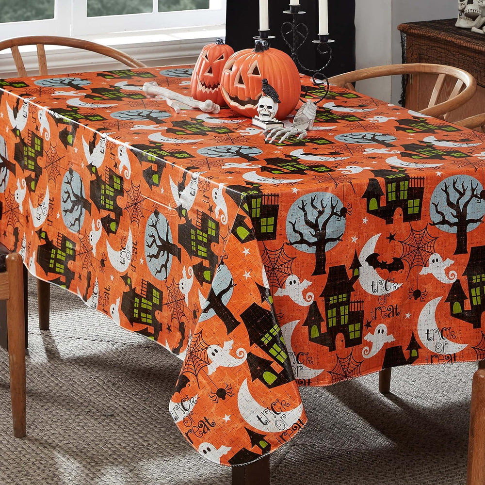 Newbridge Halloween Scream 60 x 120 Inch Rectangle Vinyl Tablecloth