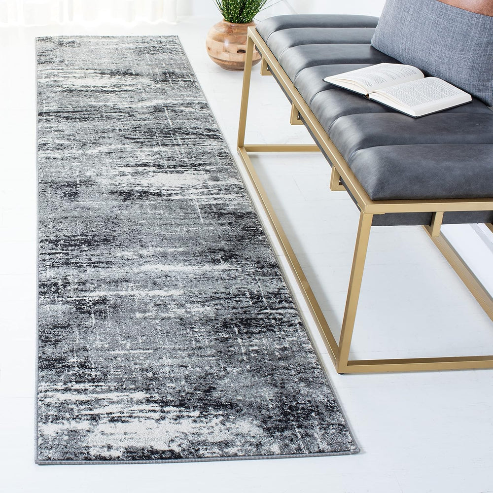 SAFAVIEH Evoke Collection Runner Rug - 2'2" x 11', Ivory & D...