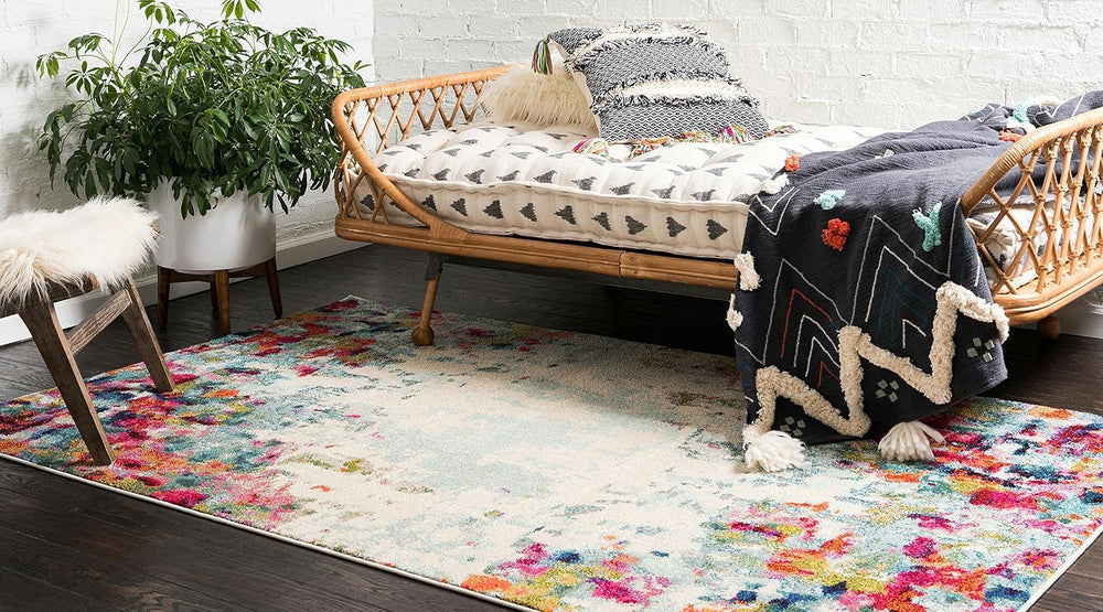 Unique Loom Chromatic Collection Area Rug - Joyous (4' 1" x 6' 1...
