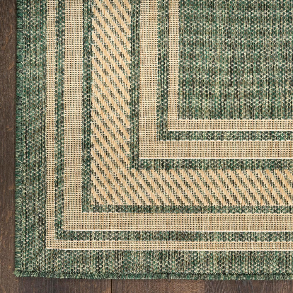 Nourison Home Horizon Indoor/Outdoor Green 9' x 12' Area Rug - Easy C...