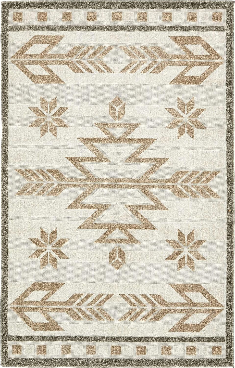 Unique Loom Outdoor Modern Collection Area Rug - Albuquerque (5' x 8'...