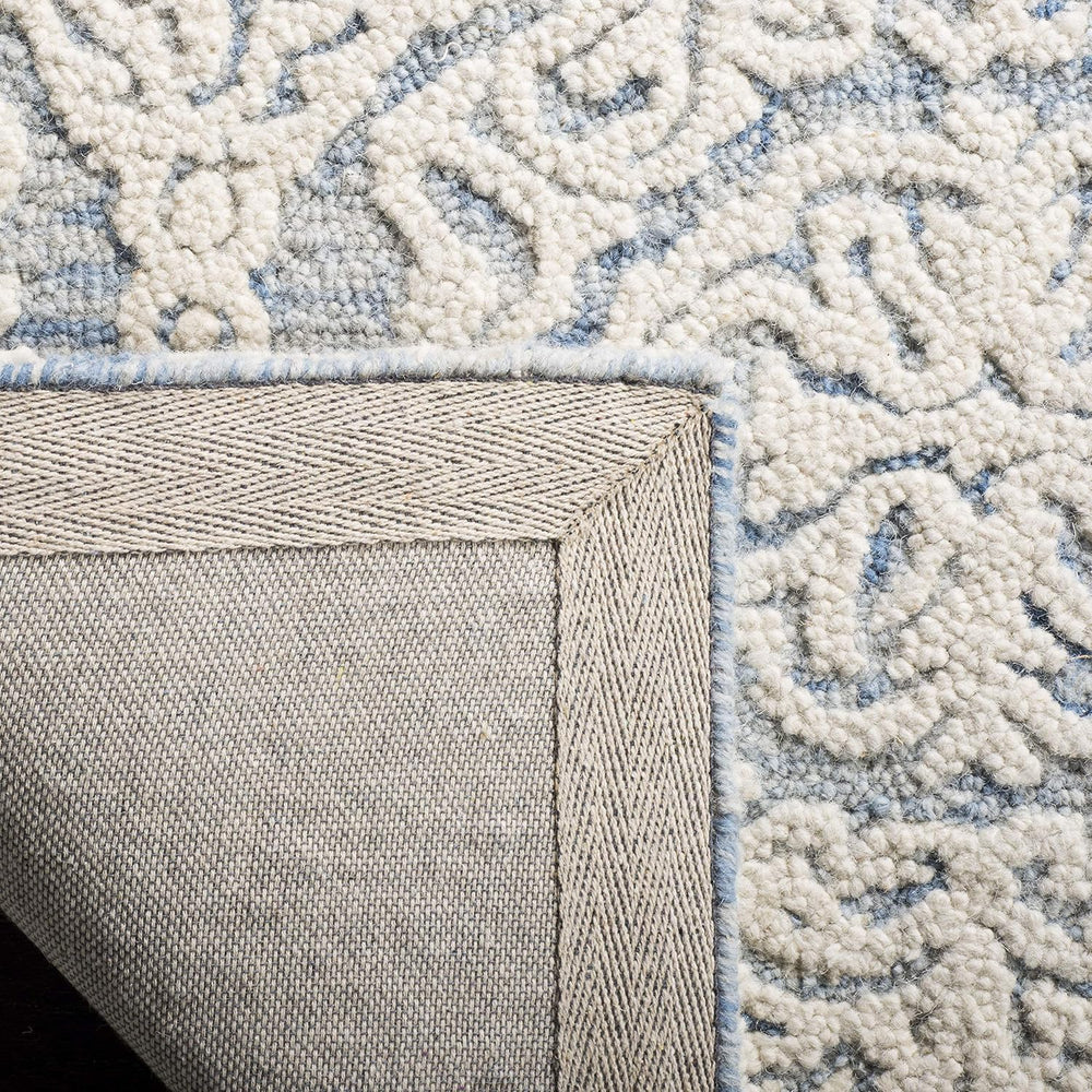 SAFAVIEH Blossom Collection Area Rug - 10' x 14', Blue & Ivory, H...