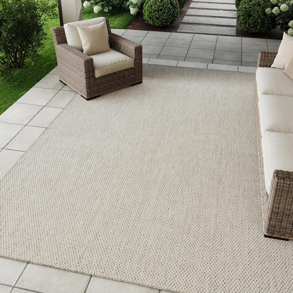 Nourison Home Courtyard 9' x 12' Indoor/Outdoor Serged Edges Area Rug...