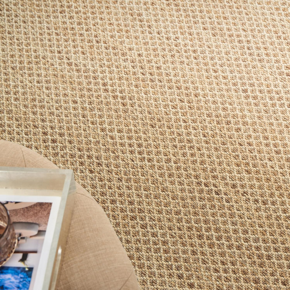 Nourison Home Courtyard Indoor Outdoor Area Rug, Jute, 8' x 10', Geom...