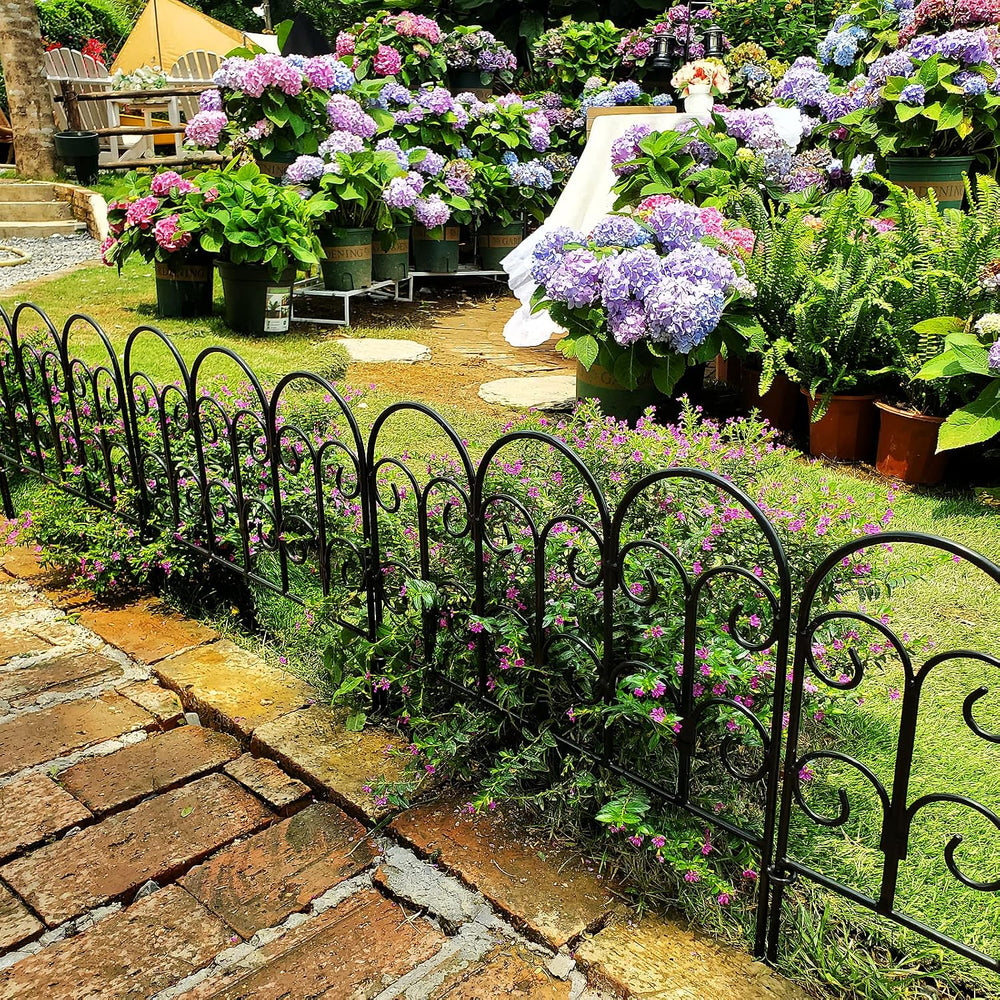 Garden Edging Border Decorative Fences Panel 18" W x 16" H 5 Pack f...